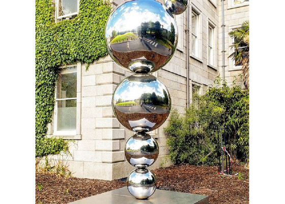 Harga yang bagus Custom Mirror Polished Modern Art Stainless Steel Sphere Ball Sculpture untuk Outdoor on line