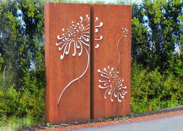 Harga yang bagus Corten Steel Metal Wall Sculpture Untuk Indoor Dekorasi Outdoor 120cm Tinggi on line