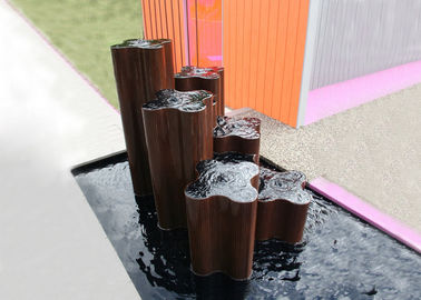 Harga yang bagus Dekorasi Publik Corten Steel Water Fitur Berbagai Ukuran Tahan Cuaca on line