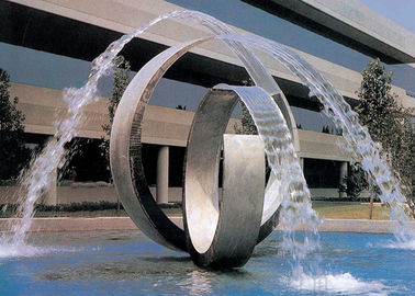 Harga yang bagus Double Arc Fitur Air Stainless Steel Besar Untuk Penyelesaian Disikat Kolam on line