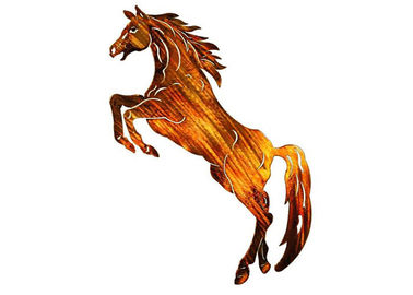 Harga yang bagus Metal Wall Hanging Art Kuda, Metal Horse Wall Sculpture Stabilitas Korosi on line