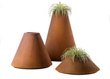 Harga yang bagus Pot Baja Corten Profesional, Penanam Bunga Logam Baja Corten WS-CS367 on line
