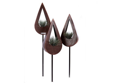 Harga yang bagus Penanam Logam Corten Kontemporer, Penanam Corten Steel Trough Desain Menarik on line