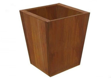 Harga yang bagus Outdoor Indoor Bagus Planter Corten, Planter Tapered Persegi Multi Fungsi on line