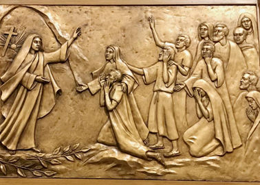 Harga yang bagus Agama Modern Wall Art Decor Bronze Relief Stabilitas Patung Patung on line