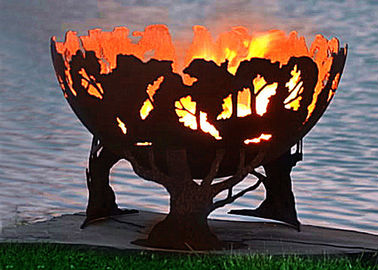 Harga yang bagus Desain modis Corten Steel Fire Pit Bowl Unggul Tahan Korosi on line