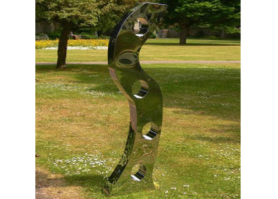 Harga yang bagus Cermin Polished Modern Abstrak Taman Sculpture Baja Rustless on line