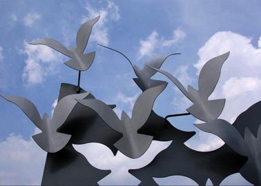 Harga yang bagus Terbang Burung Stainless Steel Abstrak Yard Patung Ornamen Taman Logam Kontemporer on line