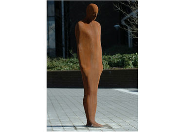 Harga yang bagus Abstrak Outdoor Man Corten Steel Patung Lansekap Hidup Ukuran Gaya Modern on line