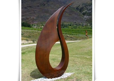 Harga yang bagus Patung Baja Corten Kontemporer Profesional, Patung Logam Abstrak Besar on line