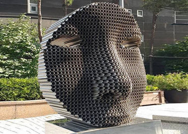 Harga yang bagus Gambar Dekorasi Patung Logam Luar Ruangan Stainless Steel Untuk Taman Besar on line