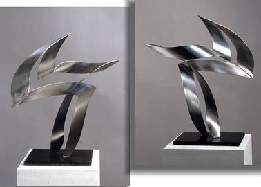 Harga yang bagus Disesuaikan Modern Stainless Steel Seni Patung Finishing Disikat Dekoratif Dalam Ruangan on line