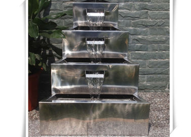 Harga yang bagus Fitur Air Stainless Steel Kerajinan Dipoles / Air Mancur Fitur Logam on line