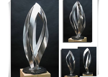 Harga yang bagus Taman Taman Patung Stainless Steel Finishing 100cm Tinggi Disikat on line