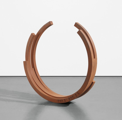Harga yang bagus Karya seni baja tahan cuaca yang teroksidasi Metal Semi-Circular Landscape Sculpture on line