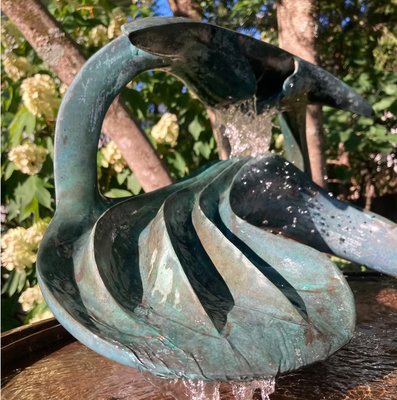 Dekorasi Custom Outdoor Bronze Taman Air Fountain Patung