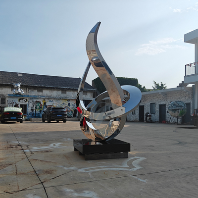 Harga yang bagus Pabrik patung stainless steel. Produsen seni pita cermin khusus untuk proyek-proyek Miami dan global. on line