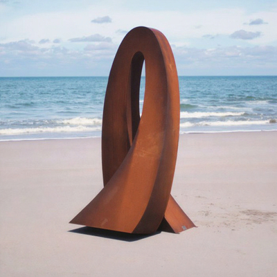 Harga yang bagus Custom Corten Steel Rusty Landscape Sculpture for Outdoor Decor on line