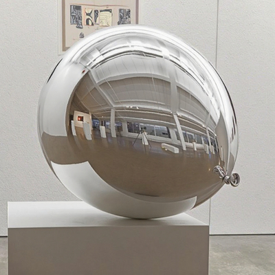 Harga yang bagus Galeri Interior Modern Dekorasi Seni Dipoles Stainless Steel Balloon Patung yang Dibuat oleh Pabrik Patung on line