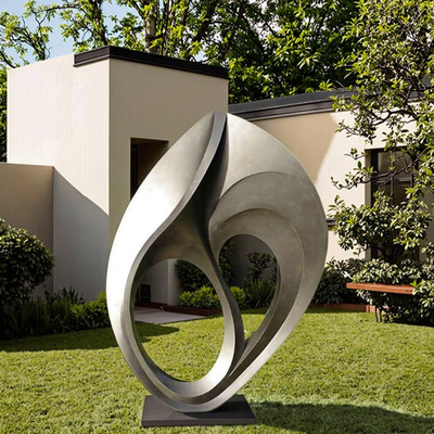 Pabrik Patung Custom Modern Art Taman Dekoratif Patung Baja Rostless