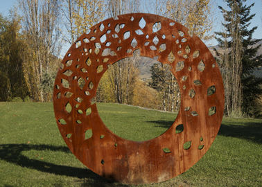 Harga yang bagus Laser Cut terbuka Metal Sculpture, Public Art Sculpture 180cm Diam on line