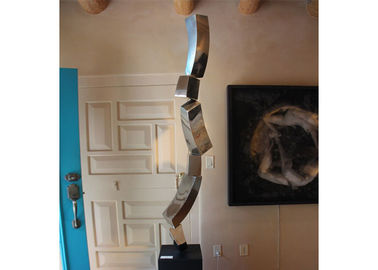 Seni Patung Stainless Steel Modern Dipoles Untuk Dekorasi Interior