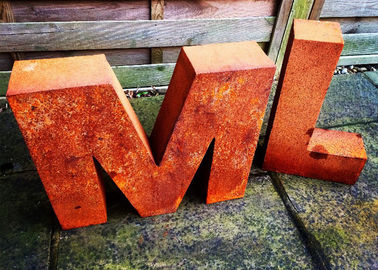 Harga yang bagus Taman Seni Logam Patung Baja Corten Stabilitas Stabilitas Surat Luar Ruangan on line
