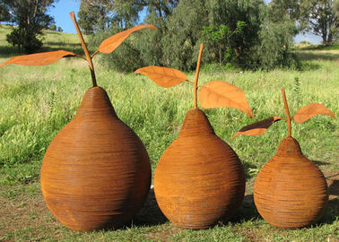 Harga yang bagus Rusty Outdoor Dekoratif Corten Steel Patung Seni Logam Patung Pir on line