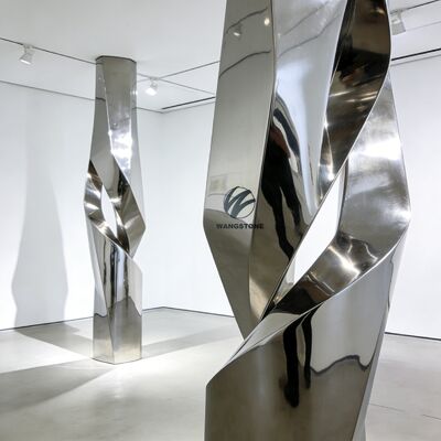 Harga yang bagus Seni Galeri Kustom Patung Logam Stainless Steel Dekoratif Patung Kustom Lansekap on line