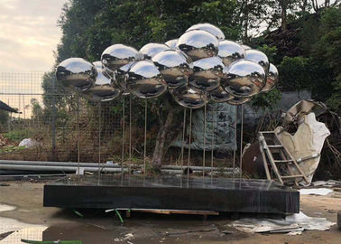Harga yang bagus Wangstone Asli Desain Awan Cermin Patung Stainless Steel Selesai Dipoles on line