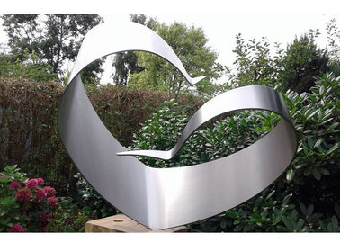 Harga yang bagus Desain sederhana Stainless Steel terbuka patung, Patung-patung terbuka logam Modern disikat on line