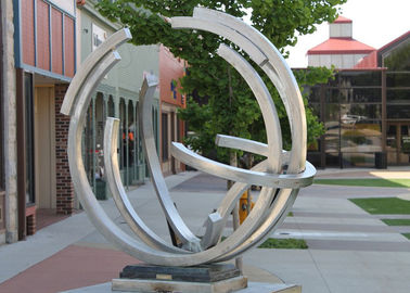 Harga yang bagus Street Decoration Kontemporer Type Stainless Steel Outdoor Sculpture Dengan Matt Finishing on line