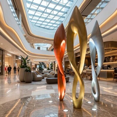 Harga yang bagus Patung Hotel Fiberglass Abstrak Dalam Ruangan Luar Ruangan Kontemporer Kustom Besar Patung Seni Modern Langsung Pabrik untuk Dekorasi Lanskap on line