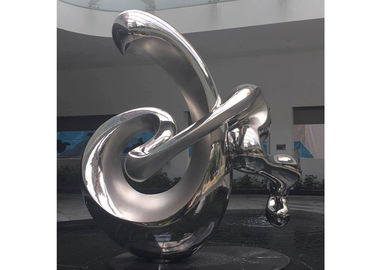 Harga yang bagus Ukuran Besar Seni Kontemporer Abstrak Patung Stainless Steel Dipoles Selesai on line