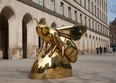 Harga yang bagus Seni Kontemporer Titanium Finish Honey Bee Sculpture Corrosion - Stability on line