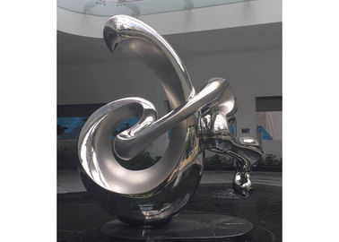 Harga yang bagus Besar Outdoor Metal Garden Art Patung Stainless Steel Dipoles 250cm Tinggi on line