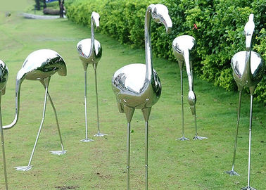 Dekorasi taman Dipoles Stainless Steel Patung Patung Derek 100 cm Tinggi
