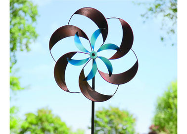 Dekoratif Angin Luar Patung Logam Stainless Steel Kinetic Patung Ukuran Custom