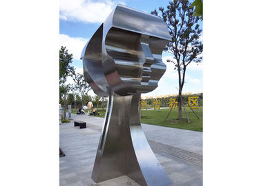 Harga yang bagus Seni Modern Besar Stainless Steel Terbuka Grosir Man Patung Matt Finish on line