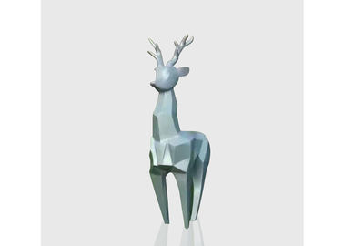 Harga yang bagus Terkenal Ukuran Kehidupan Geometris Patung Rusa Modern Art Stainless Steel on line