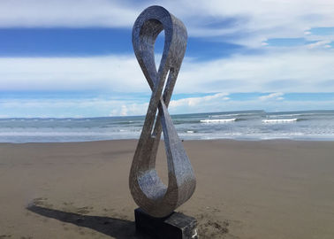 Harga yang bagus Seni Taman Kontemporer Abstrak Patung Stainless Steel Matt Finish on line
