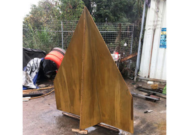 Harga yang bagus Stabilitas Korosi Patung Baja Corten Baja Berkarat Desain Pesawat Kertas on line
