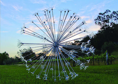 Harga yang bagus Luar Biasa Kawat Baja Patung Dandelion, Patung Baja Dandelion on line