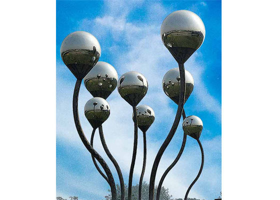 Harga yang bagus Patung Seni Lansekap Stainless Steel Modern 300cm Tinggi on line