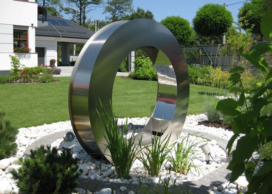 Harga yang bagus Patung Air Mancur Taman Stainless Steel Luar Ruangan ODM on line