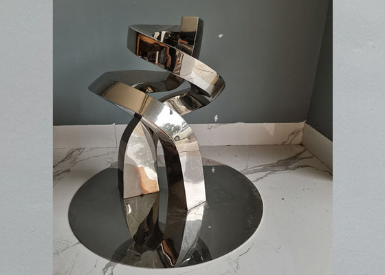 51cm Tinggi Patung Stainless Steel Modern Dipoles Untuk Dekorasi Meja