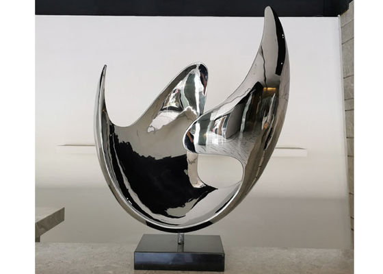 Harga yang bagus Patung Abstrak Stainless Steel Interior Dekoratif Modern on line