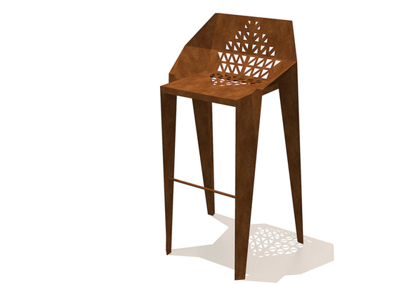 Harga yang bagus 120cm Tinggi Corten Steel Outdoor / Indoor Dekoratif Kursi on line