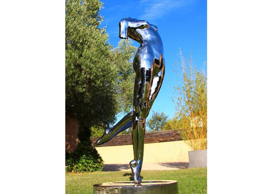 Harga yang bagus 180cm Tinggi Stainless Steel Life Size Dancing Lady Sculpture on line